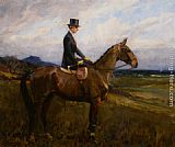 Portrait of Evelyn Rolt on Horseback by Lionel Edwards